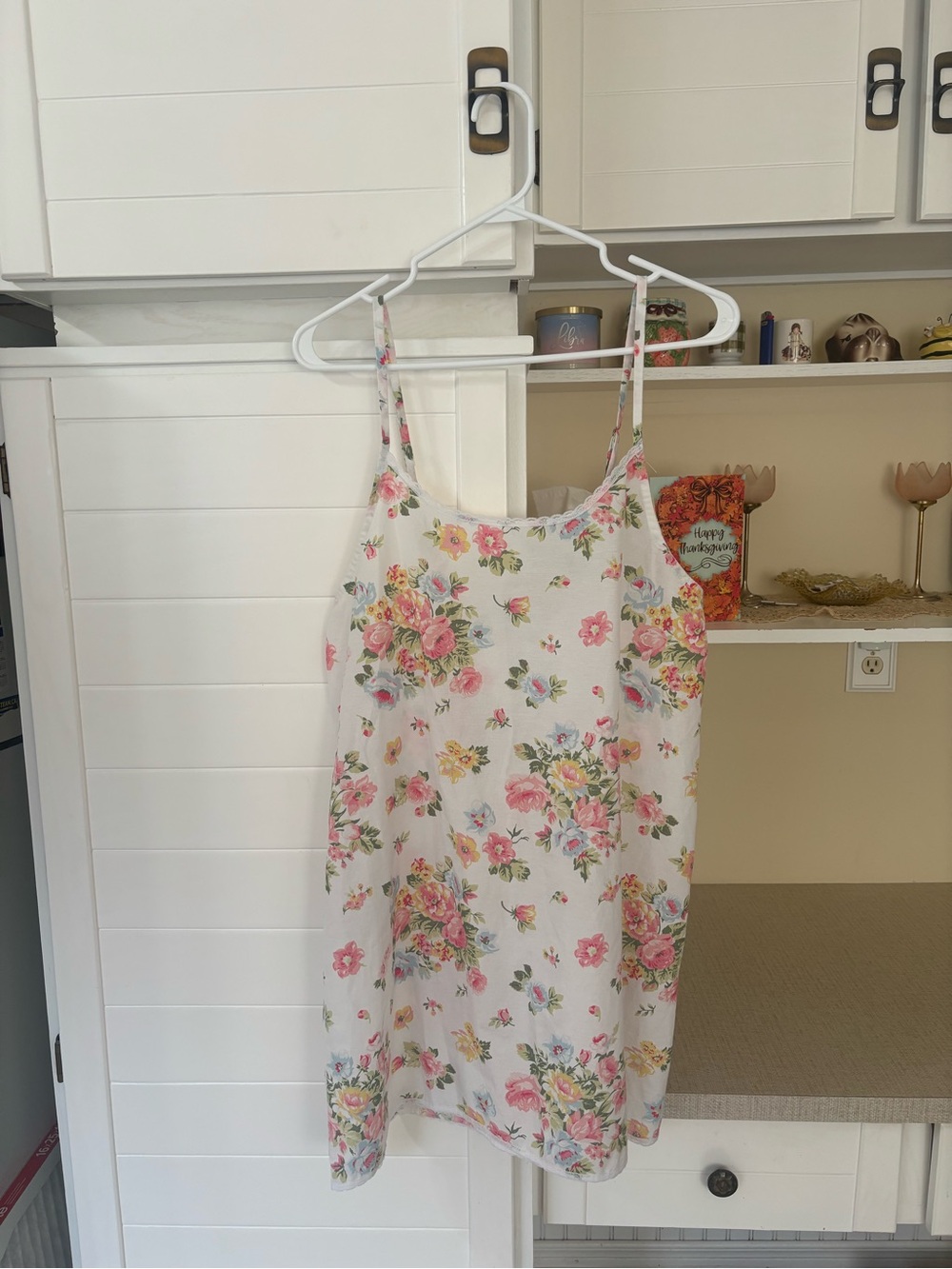 Vintage White Floral Nightgown